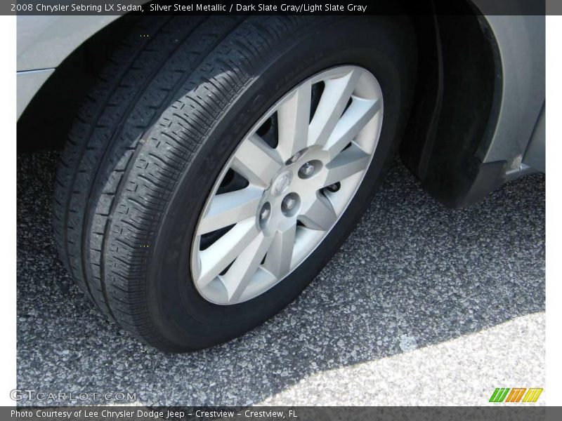 Silver Steel Metallic / Dark Slate Gray/Light Slate Gray 2008 Chrysler Sebring LX Sedan