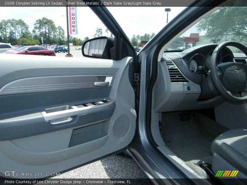 Silver Steel Metallic / Dark Slate Gray/Light Slate Gray 2008 Chrysler Sebring LX Sedan