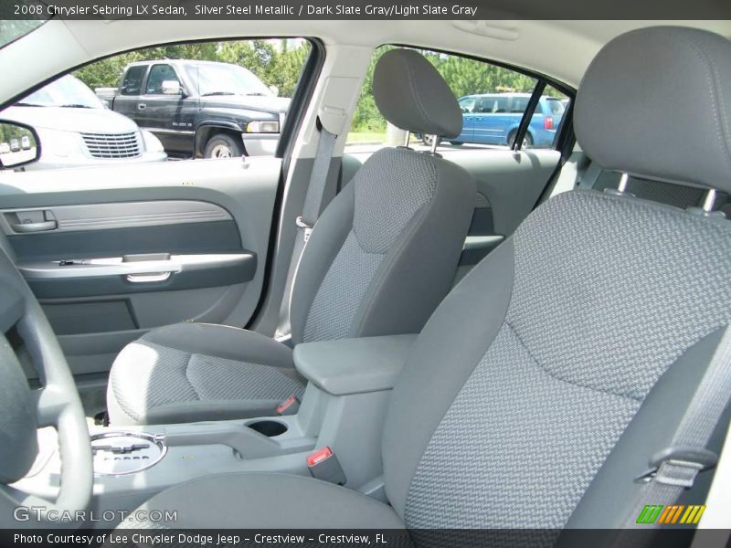 Silver Steel Metallic / Dark Slate Gray/Light Slate Gray 2008 Chrysler Sebring LX Sedan