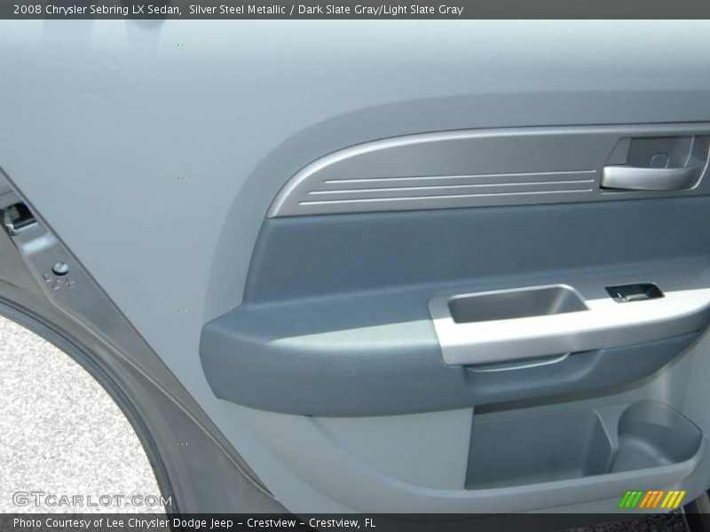 Silver Steel Metallic / Dark Slate Gray/Light Slate Gray 2008 Chrysler Sebring LX Sedan