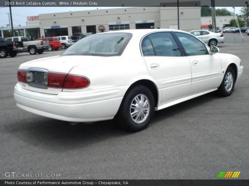 White / Medium Gray 2003 Buick LeSabre Custom