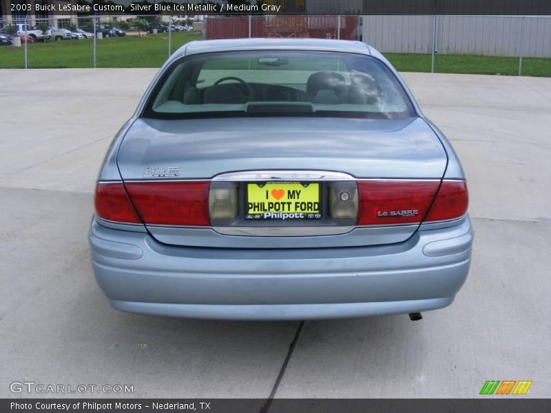 Silver Blue Ice Metallic / Medium Gray 2003 Buick LeSabre Custom