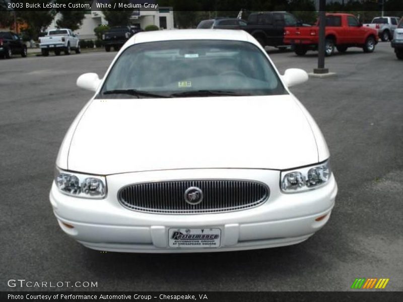White / Medium Gray 2003 Buick LeSabre Custom