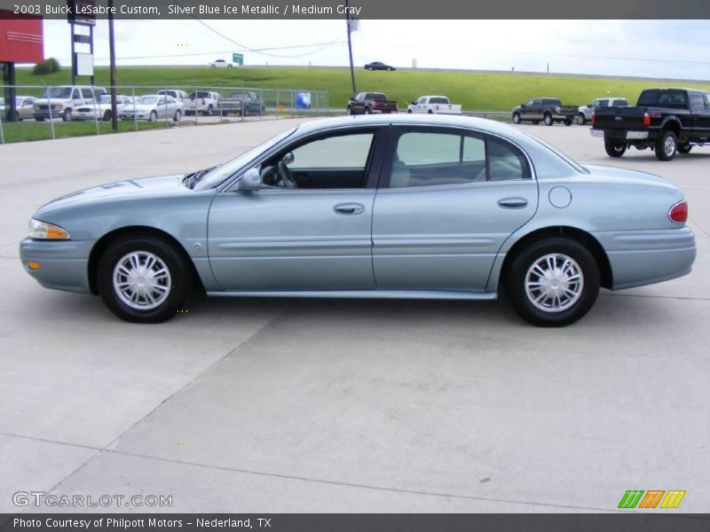 Silver Blue Ice Metallic / Medium Gray 2003 Buick LeSabre Custom