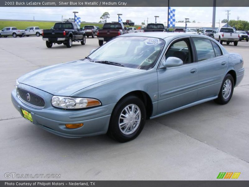 Silver Blue Ice Metallic / Medium Gray 2003 Buick LeSabre Custom