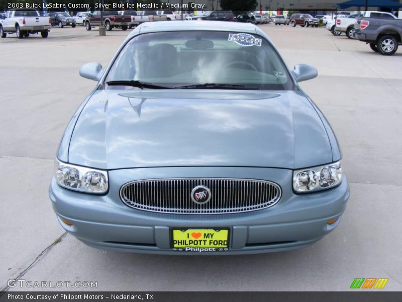 Silver Blue Ice Metallic / Medium Gray 2003 Buick LeSabre Custom