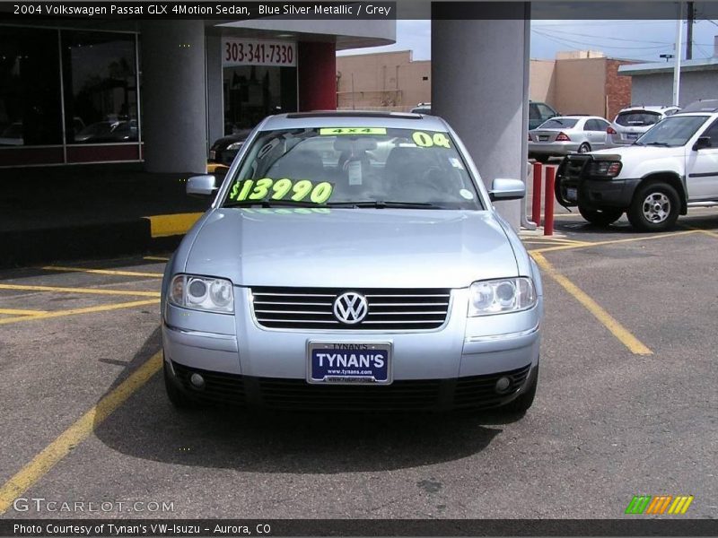 Blue Silver Metallic / Grey 2004 Volkswagen Passat GLX 4Motion Sedan