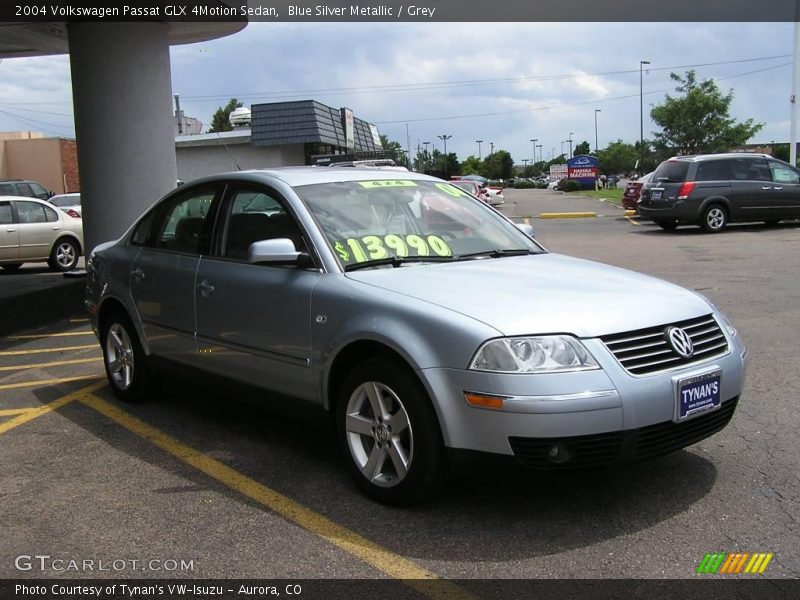 Blue Silver Metallic / Grey 2004 Volkswagen Passat GLX 4Motion Sedan