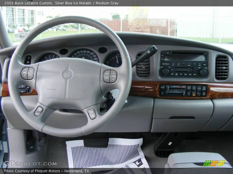 Silver Blue Ice Metallic / Medium Gray 2003 Buick LeSabre Custom