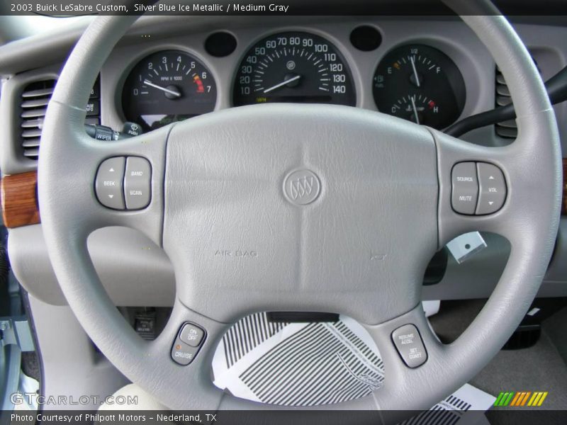 Silver Blue Ice Metallic / Medium Gray 2003 Buick LeSabre Custom