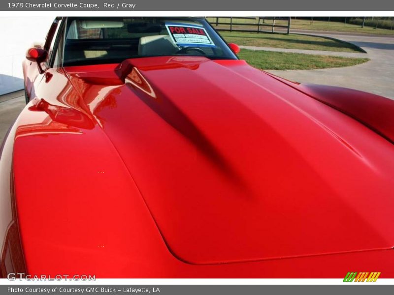 Red / Gray 1978 Chevrolet Corvette Coupe
