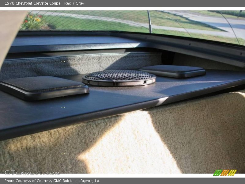 Red / Gray 1978 Chevrolet Corvette Coupe