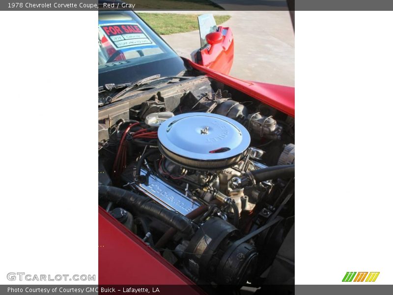 Red / Gray 1978 Chevrolet Corvette Coupe