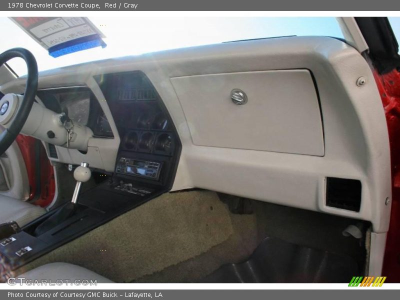 Red / Gray 1978 Chevrolet Corvette Coupe