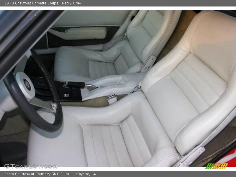 Red / Gray 1978 Chevrolet Corvette Coupe
