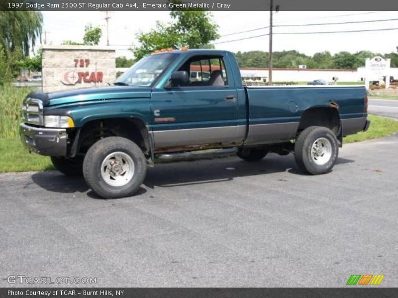 Emerald Green Metallic / Gray 1997 Dodge Ram 2500 ST Regular Cab 4x4