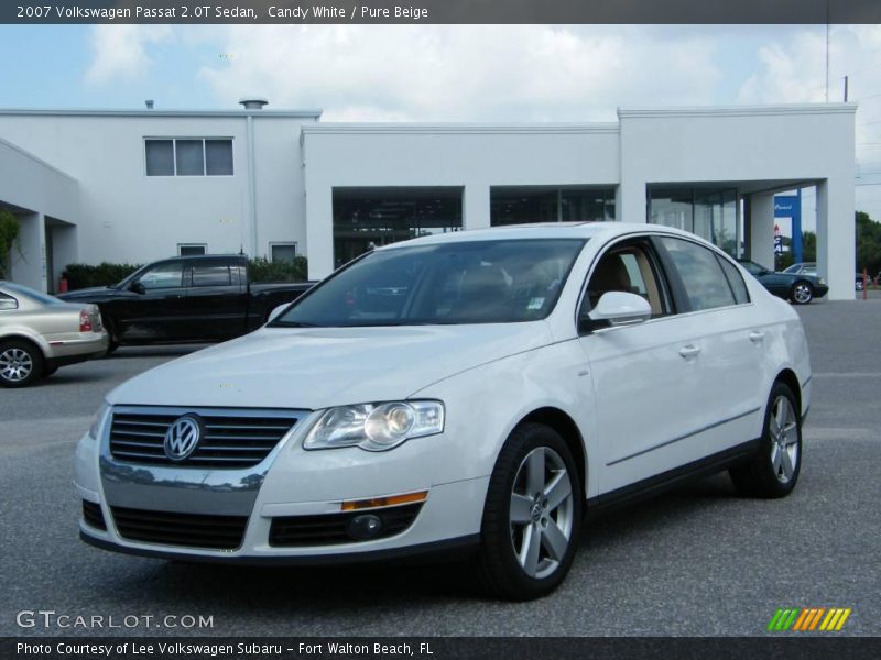 Candy White / Pure Beige 2007 Volkswagen Passat 2.0T Sedan