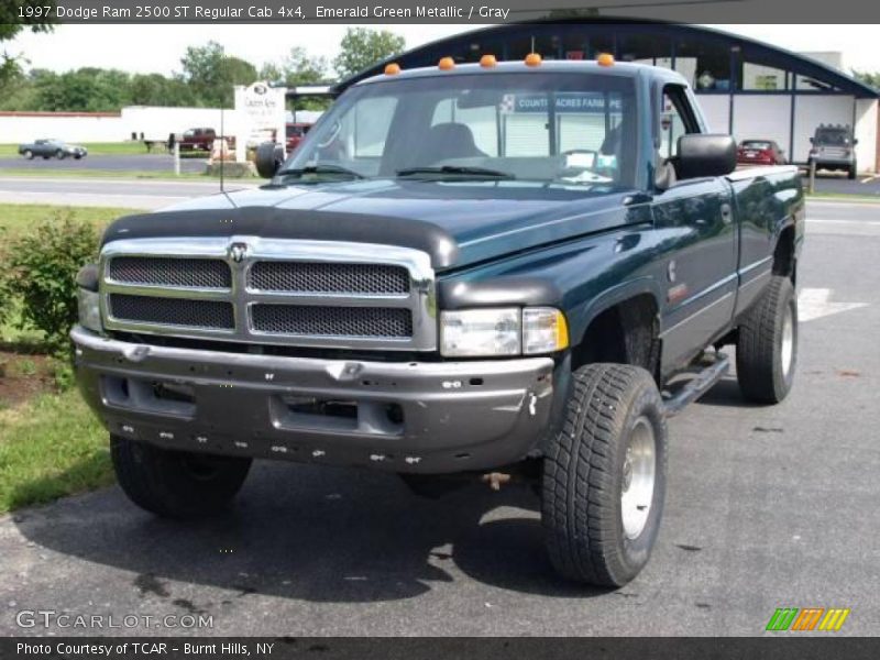 Emerald Green Metallic / Gray 1997 Dodge Ram 2500 ST Regular Cab 4x4