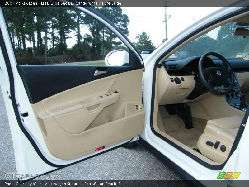 Candy White / Pure Beige 2007 Volkswagen Passat 2.0T Sedan