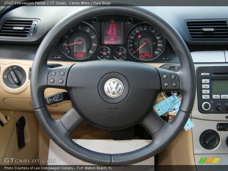 Candy White / Pure Beige 2007 Volkswagen Passat 2.0T Sedan