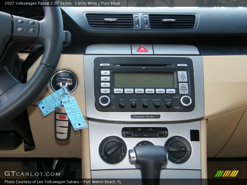 Candy White / Pure Beige 2007 Volkswagen Passat 2.0T Sedan