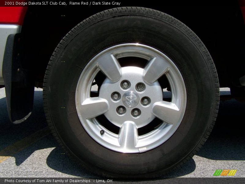 Flame Red / Dark Slate Gray 2001 Dodge Dakota SLT Club Cab