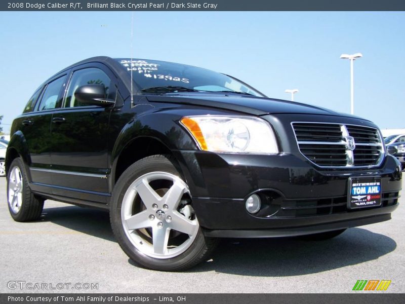 Brilliant Black Crystal Pearl / Dark Slate Gray 2008 Dodge Caliber R/T