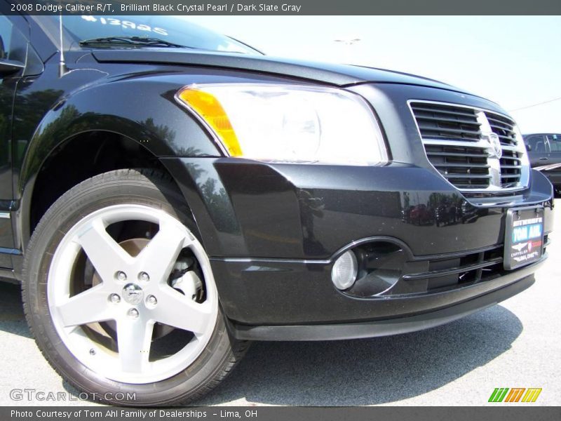 Brilliant Black Crystal Pearl / Dark Slate Gray 2008 Dodge Caliber R/T