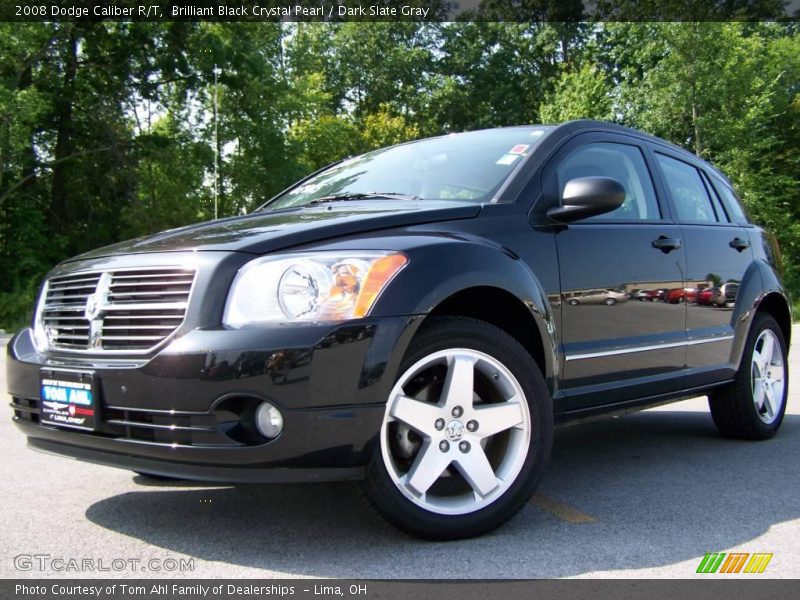 Brilliant Black Crystal Pearl / Dark Slate Gray 2008 Dodge Caliber R/T