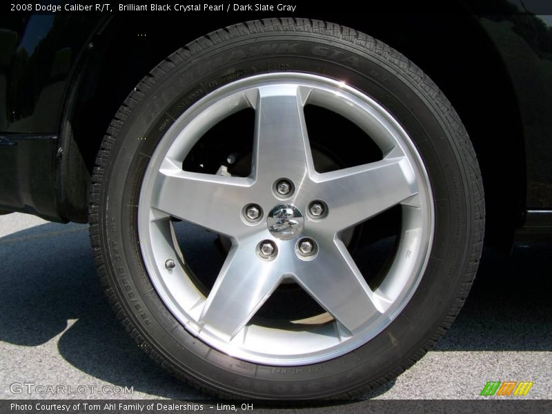 Brilliant Black Crystal Pearl / Dark Slate Gray 2008 Dodge Caliber R/T