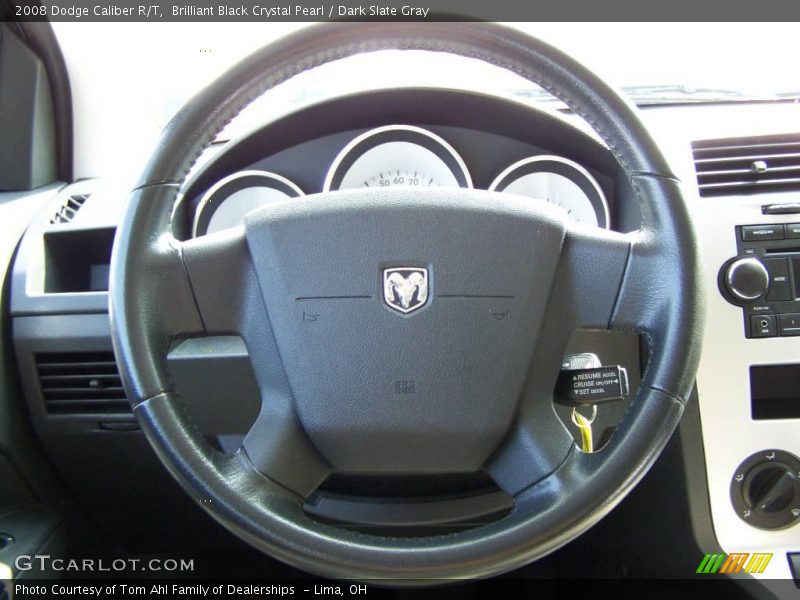 Brilliant Black Crystal Pearl / Dark Slate Gray 2008 Dodge Caliber R/T