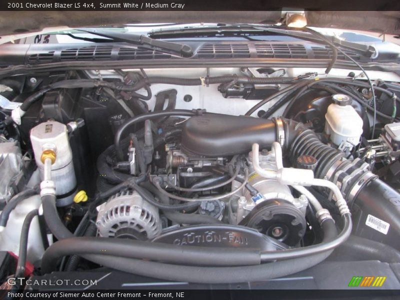 Summit White / Medium Gray 2001 Chevrolet Blazer LS 4x4