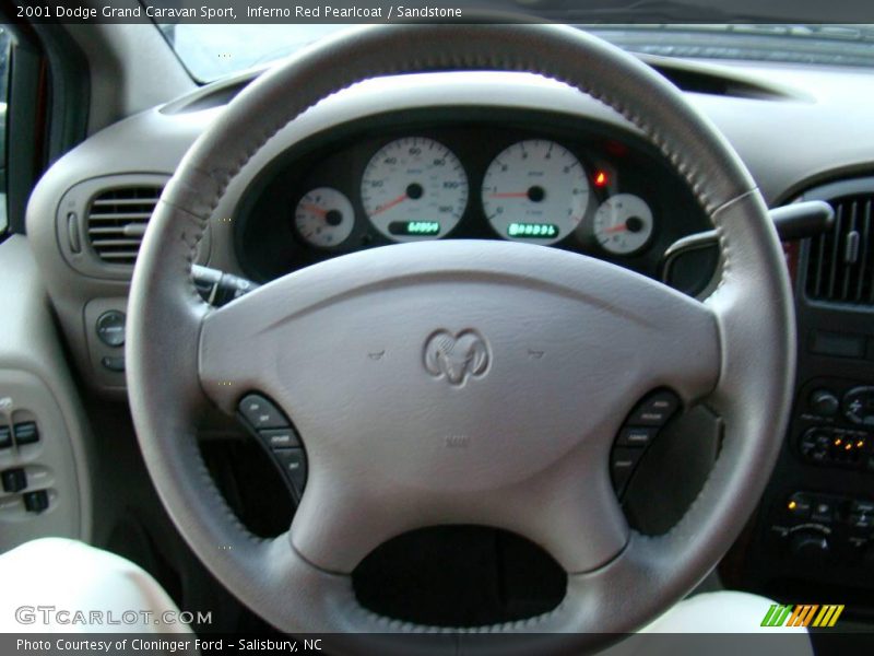 Inferno Red Pearlcoat / Sandstone 2001 Dodge Grand Caravan Sport