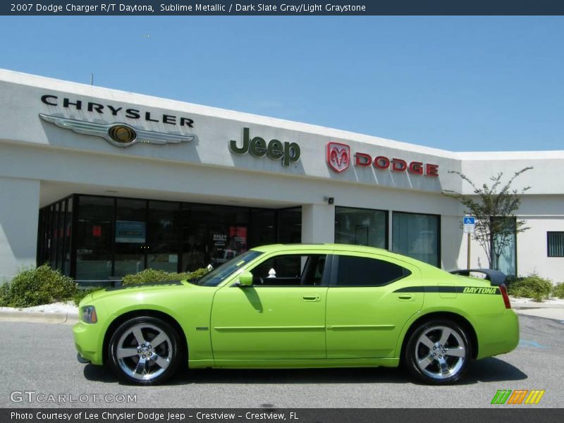 Sublime Metallic / Dark Slate Gray/Light Graystone 2007 Dodge Charger R/T Daytona