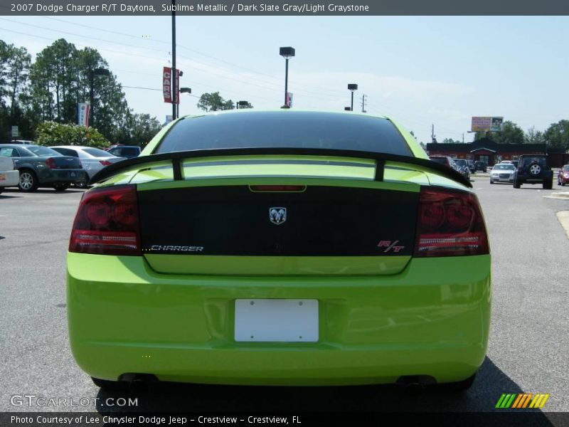 Sublime Metallic / Dark Slate Gray/Light Graystone 2007 Dodge Charger R/T Daytona