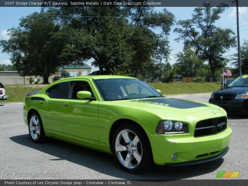 Sublime Metallic / Dark Slate Gray/Light Graystone 2007 Dodge Charger R/T Daytona