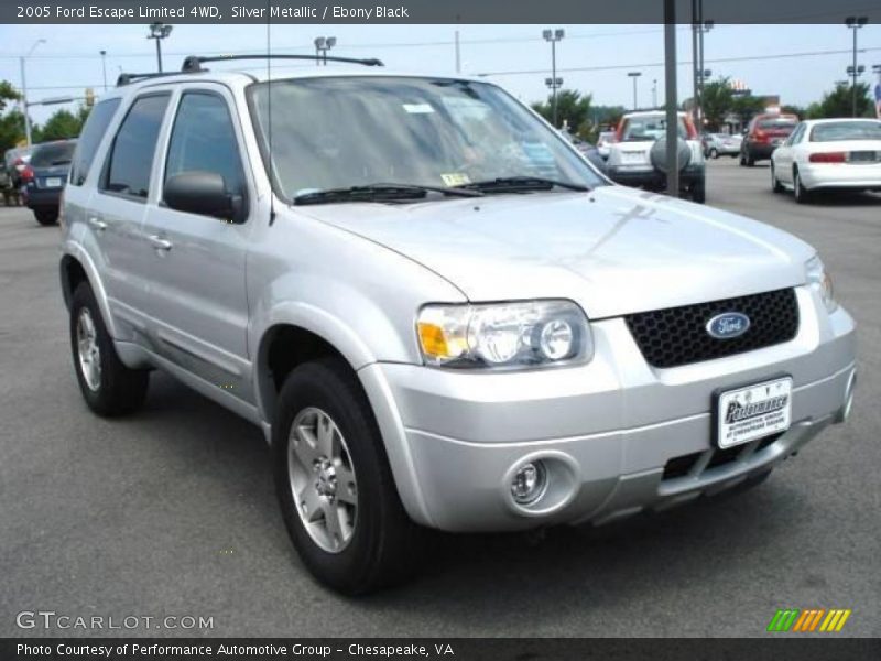 Silver Metallic / Ebony Black 2005 Ford Escape Limited 4WD