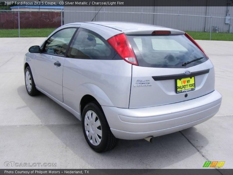 CD Silver Metallic / Charcoal/Light Flint 2007 Ford Focus ZX3 S Coupe