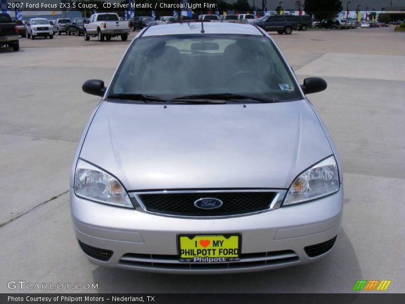 CD Silver Metallic / Charcoal/Light Flint 2007 Ford Focus ZX3 S Coupe