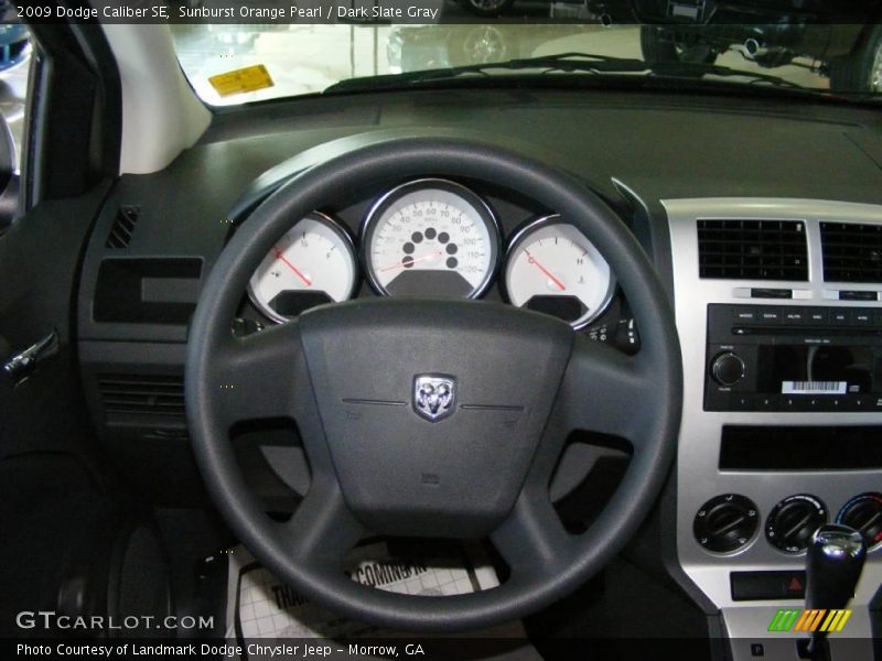 Sunburst Orange Pearl / Dark Slate Gray 2009 Dodge Caliber SE