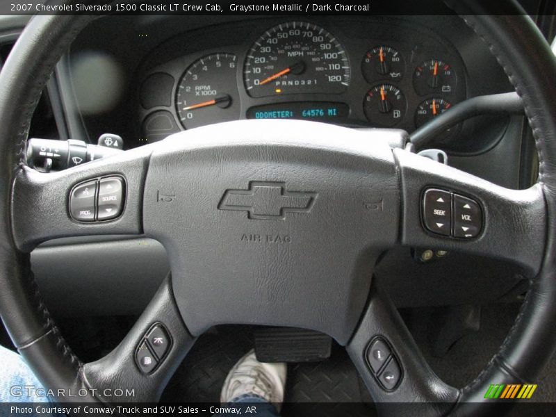Graystone Metallic / Dark Charcoal 2007 Chevrolet Silverado 1500 Classic LT Crew Cab