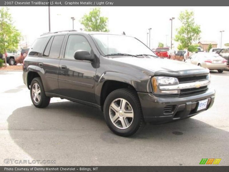 Graphite Metallic / Light Gray 2007 Chevrolet TrailBlazer LS 4x4