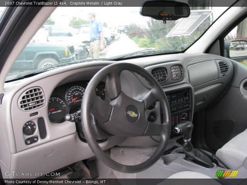 Graphite Metallic / Light Gray 2007 Chevrolet TrailBlazer LS 4x4