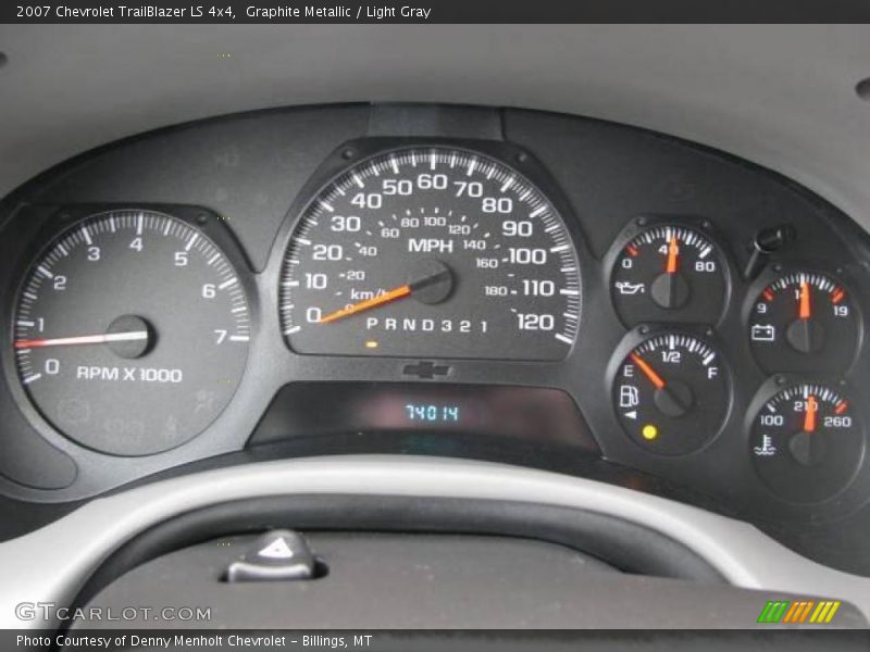Graphite Metallic / Light Gray 2007 Chevrolet TrailBlazer LS 4x4