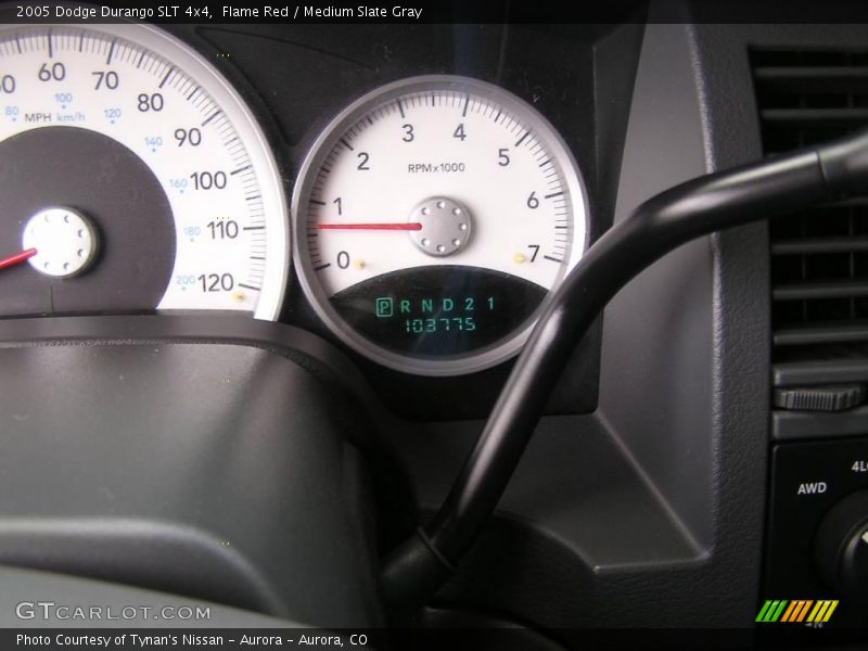 Flame Red / Medium Slate Gray 2005 Dodge Durango SLT 4x4