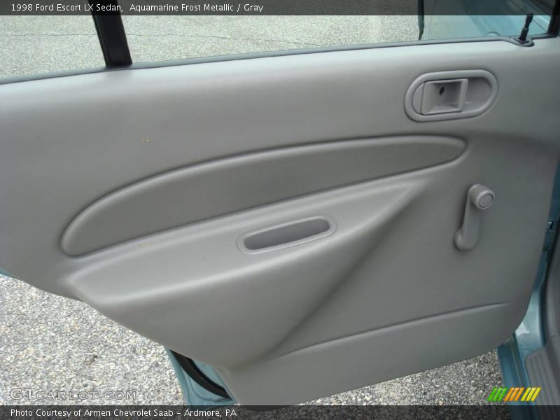 Aquamarine Frost Metallic / Gray 1998 Ford Escort LX Sedan