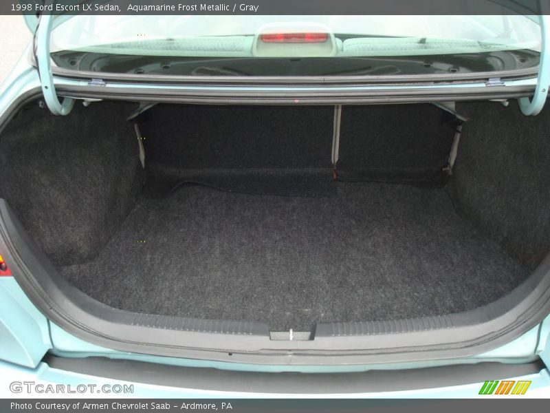 Aquamarine Frost Metallic / Gray 1998 Ford Escort LX Sedan
