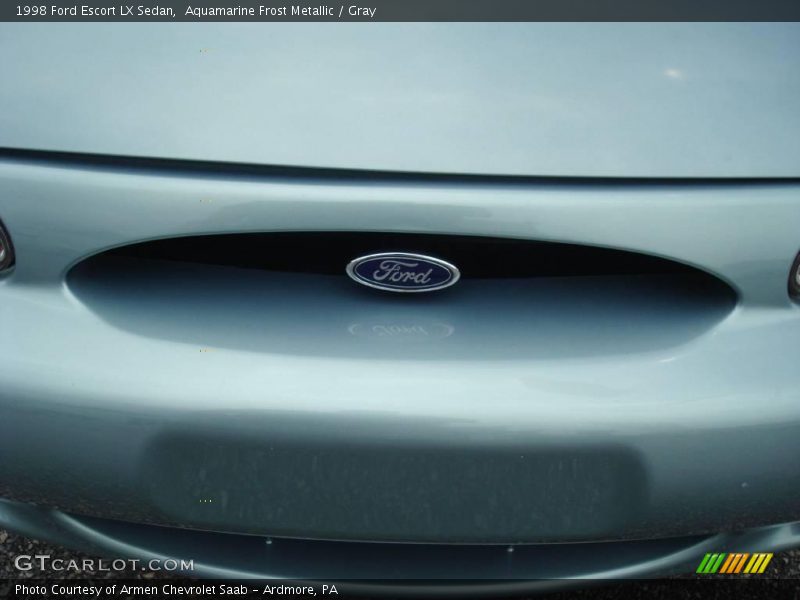 Aquamarine Frost Metallic / Gray 1998 Ford Escort LX Sedan