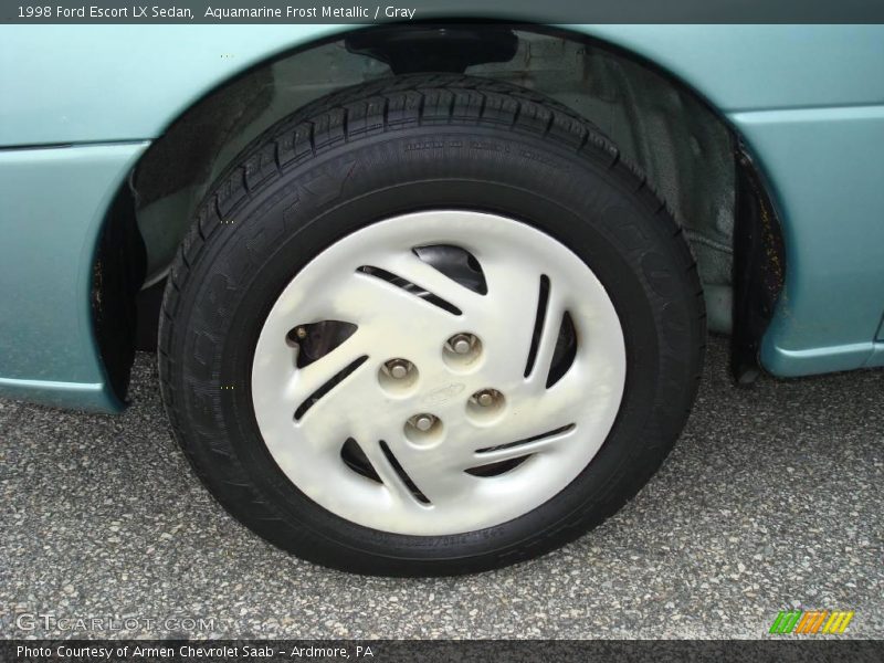 Aquamarine Frost Metallic / Gray 1998 Ford Escort LX Sedan