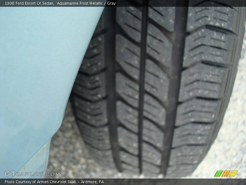 Aquamarine Frost Metallic / Gray 1998 Ford Escort LX Sedan